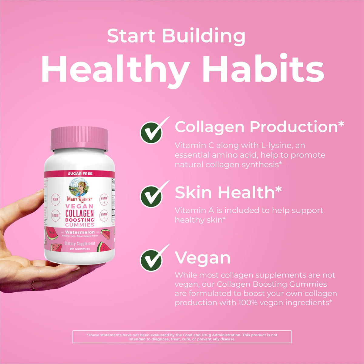 MARYRUTH'S Vegan Collagen Gummies for Women & Men - 90 Count - image 5