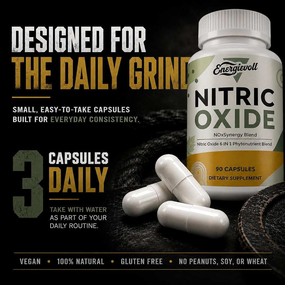 Energievoll Nitric Oxide Supplement for Men - 90 Capsules - image 6