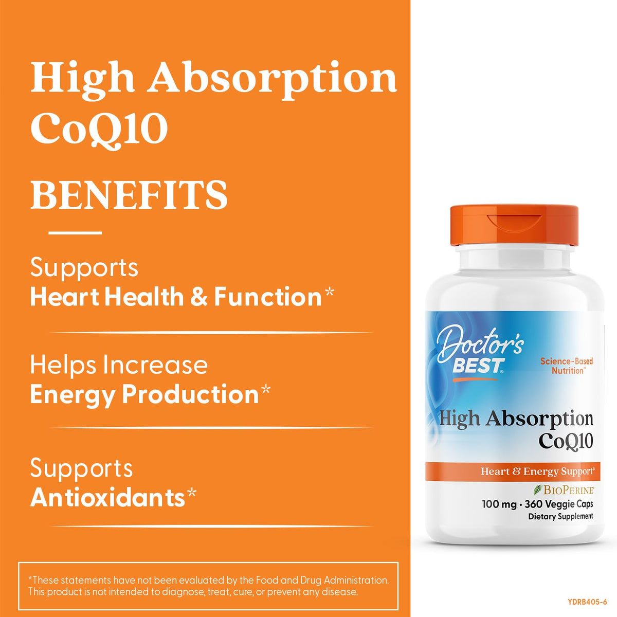 Doctor's BEST High Absorption CoQ10 100mg with BioPerine - image 3