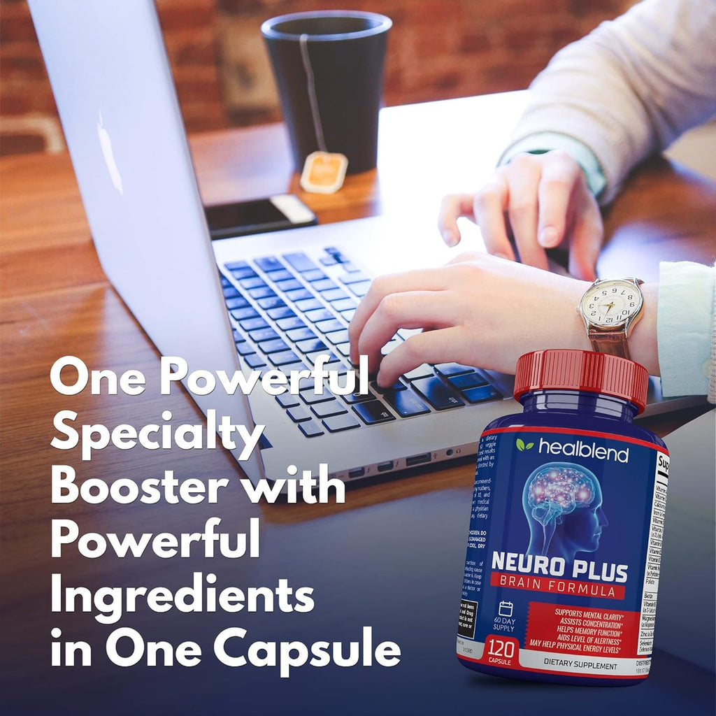 healblend Neuro Plus Brain & Focus Formula - Nootropic Brain Booster
