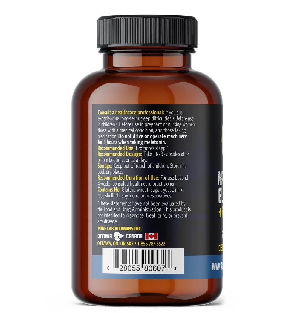 Pure Lab Vitamins Magnesium Glycinate with Melatonin 3 mg - image 2