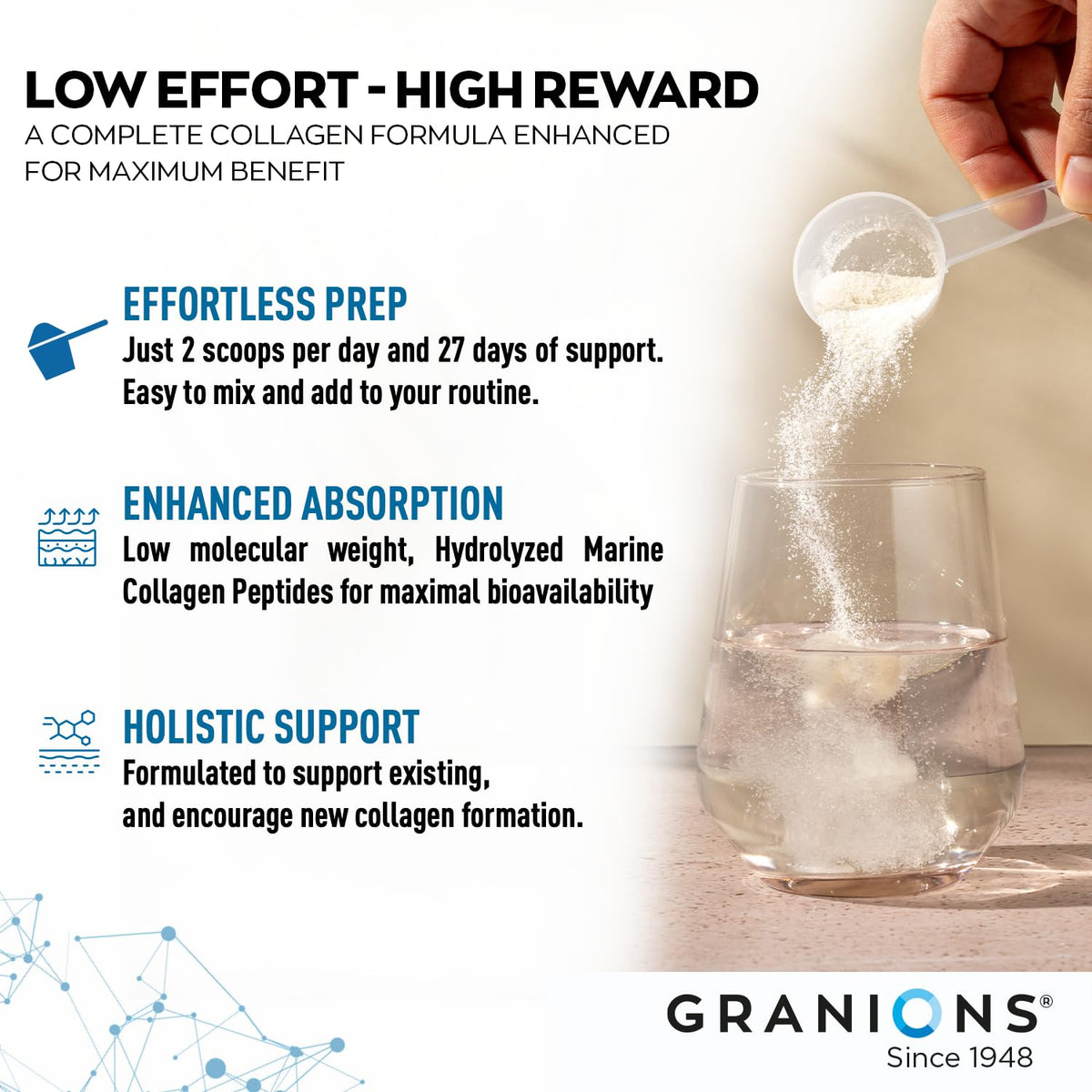Granions Marine Collagen Powder - Type I Hydrolyzed Peptides - 9.7oz - image 8