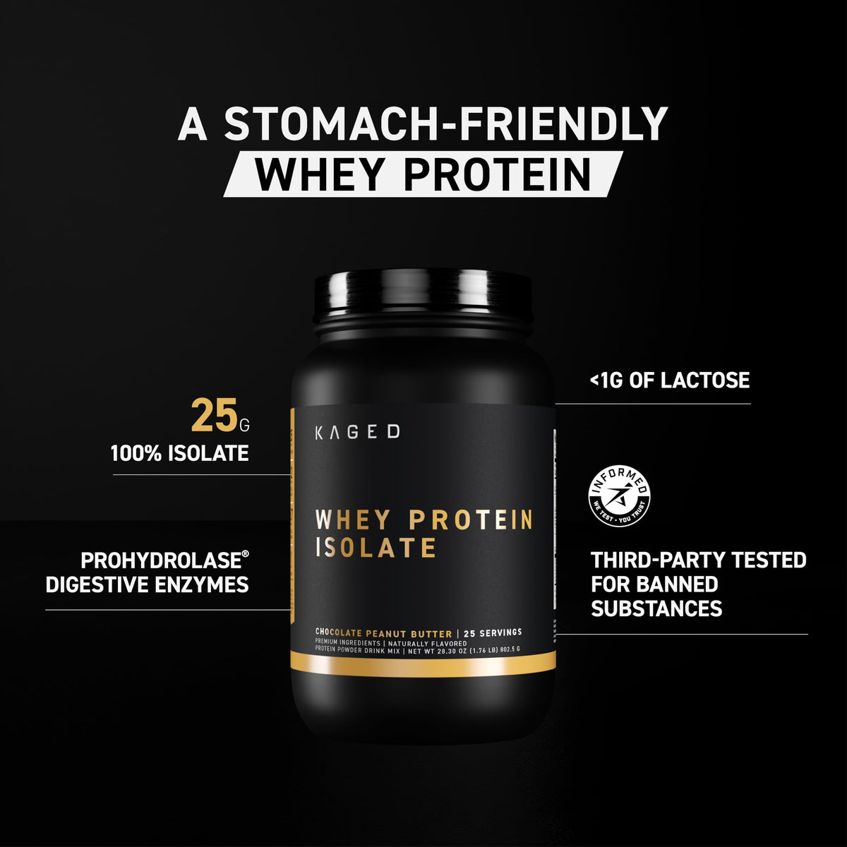 Kaged Whey Elite Protein Isolate Powder