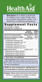 HealthAid FocusProbio Kidz Probiotic for Brain & Gut Health - 60 Tablets - image 3