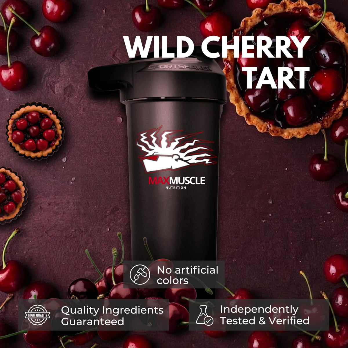 Max Muscle Emerge Wild Cherry Tart Thermogenic - 30 Scoops - image 5