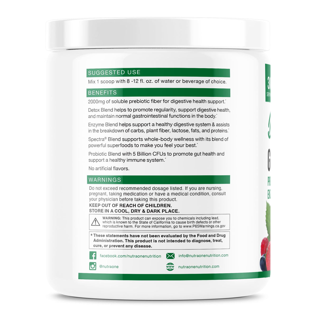 NutraOne DetoxOne Daily Gut Health Powder - image 2