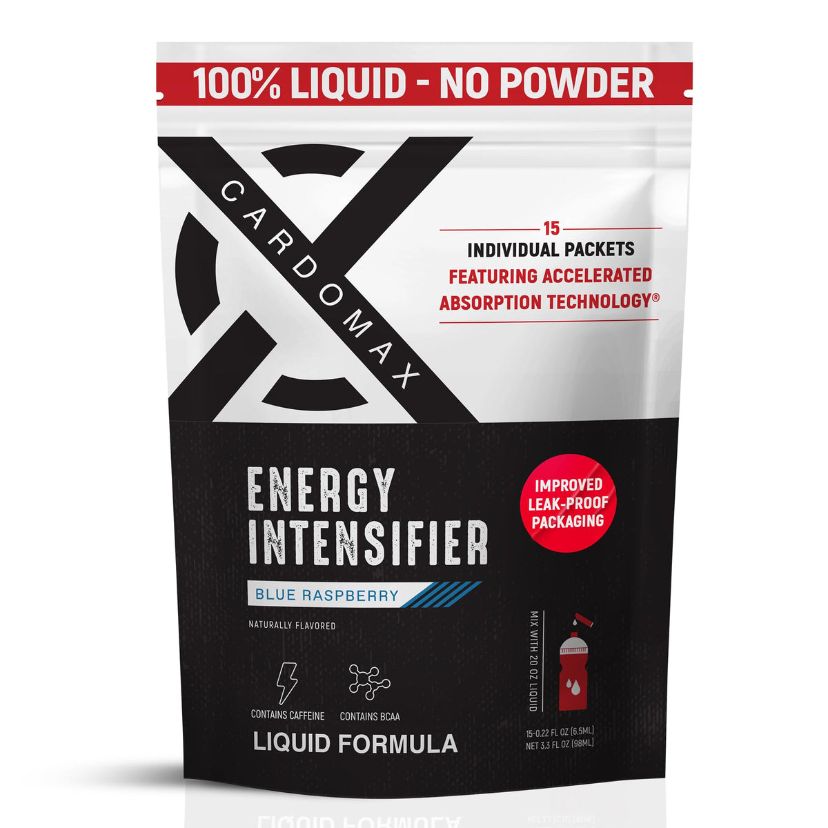 CardoMax - Energy Drink Packets - Liquid Preworkout for Men & Women