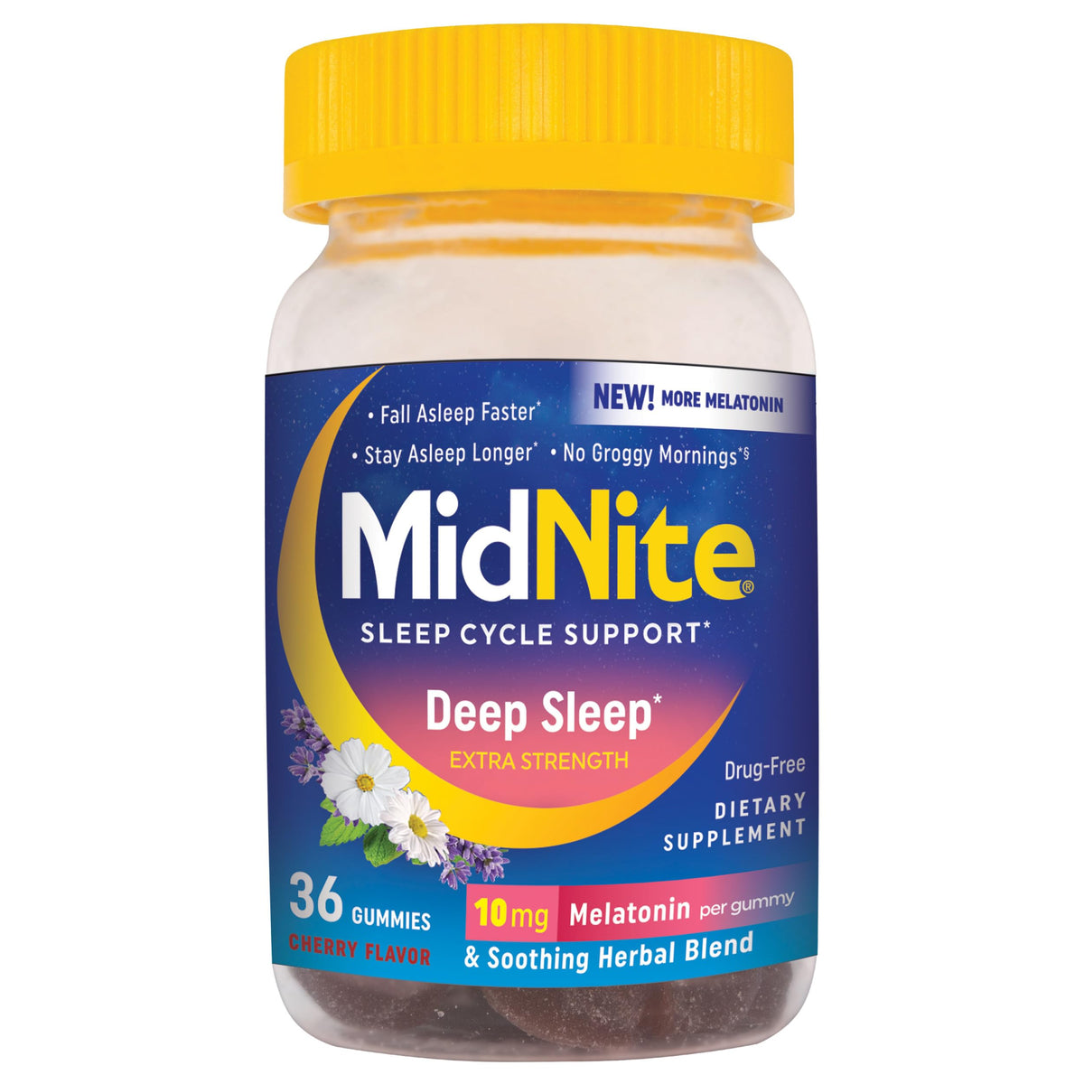 MidNite Deep Sleep Extra Strength 10 mg Melatonin - 36 Gummies