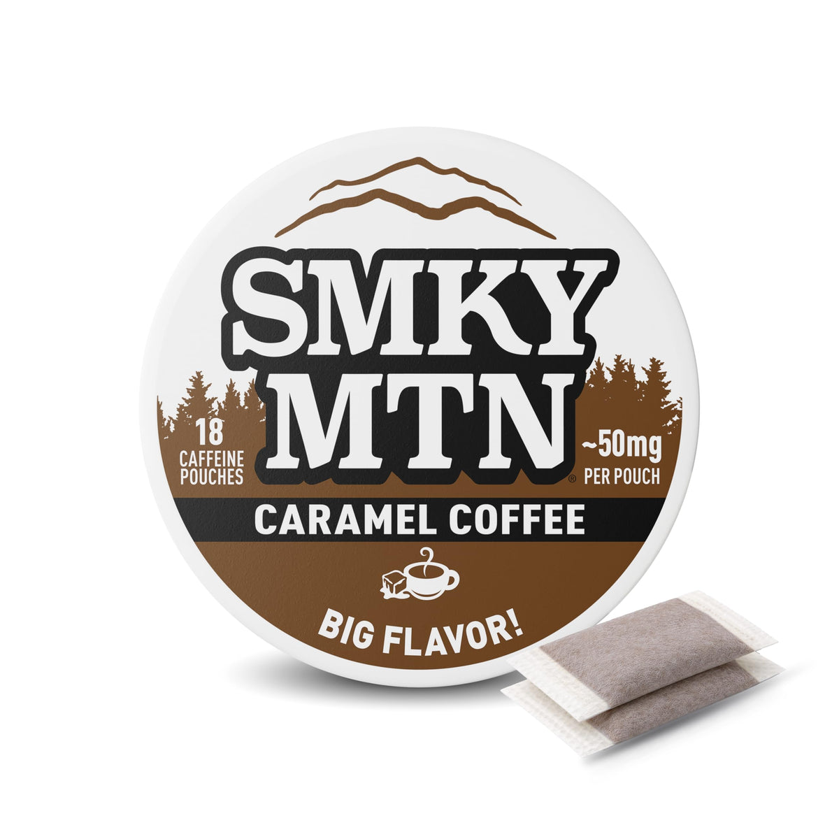 Smokey Mountain Pouches - Nicotine-Free and Tobacco-Free - 1 Can - 18