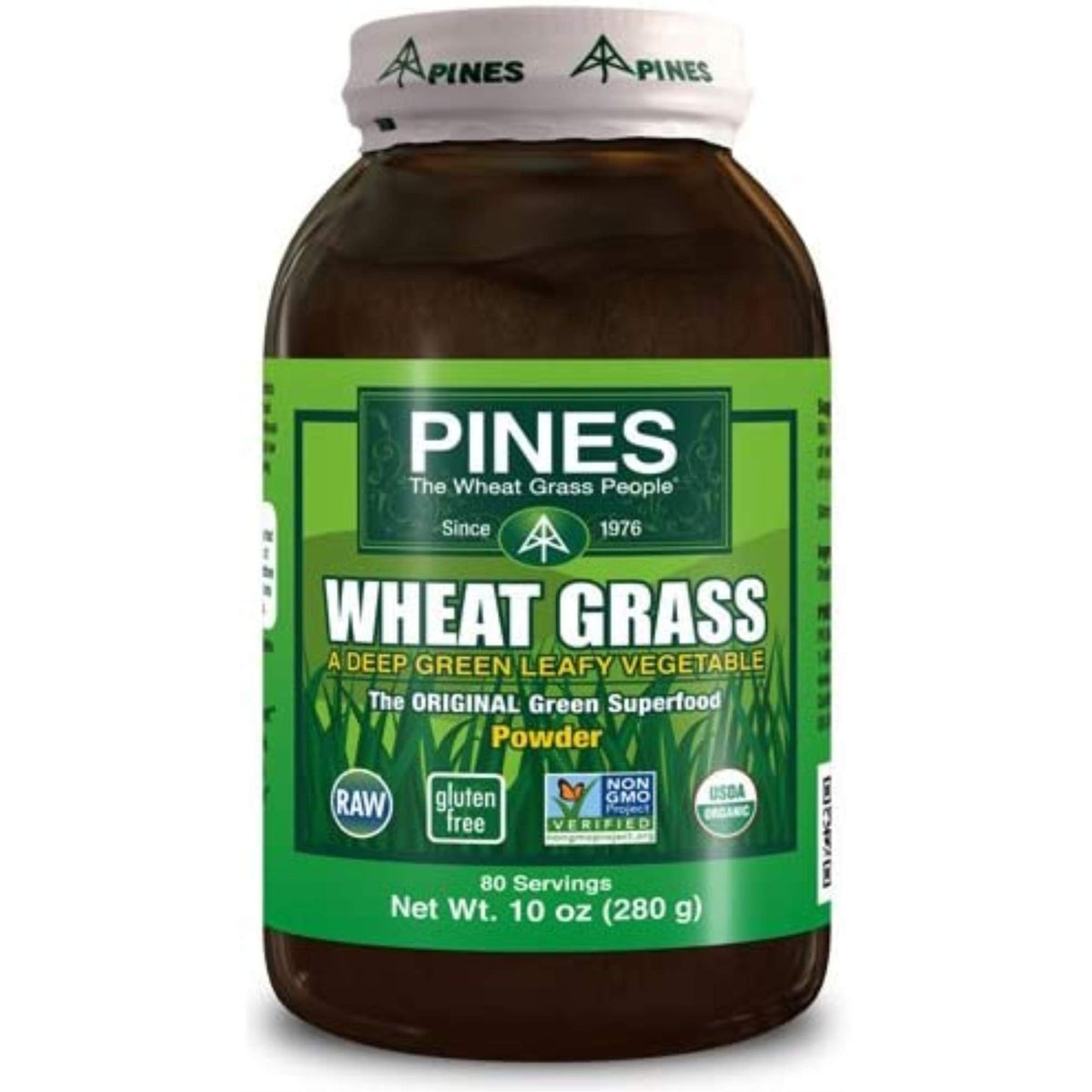 Pines Wheat Grass Powder 100% Organic - 10 oz x 6