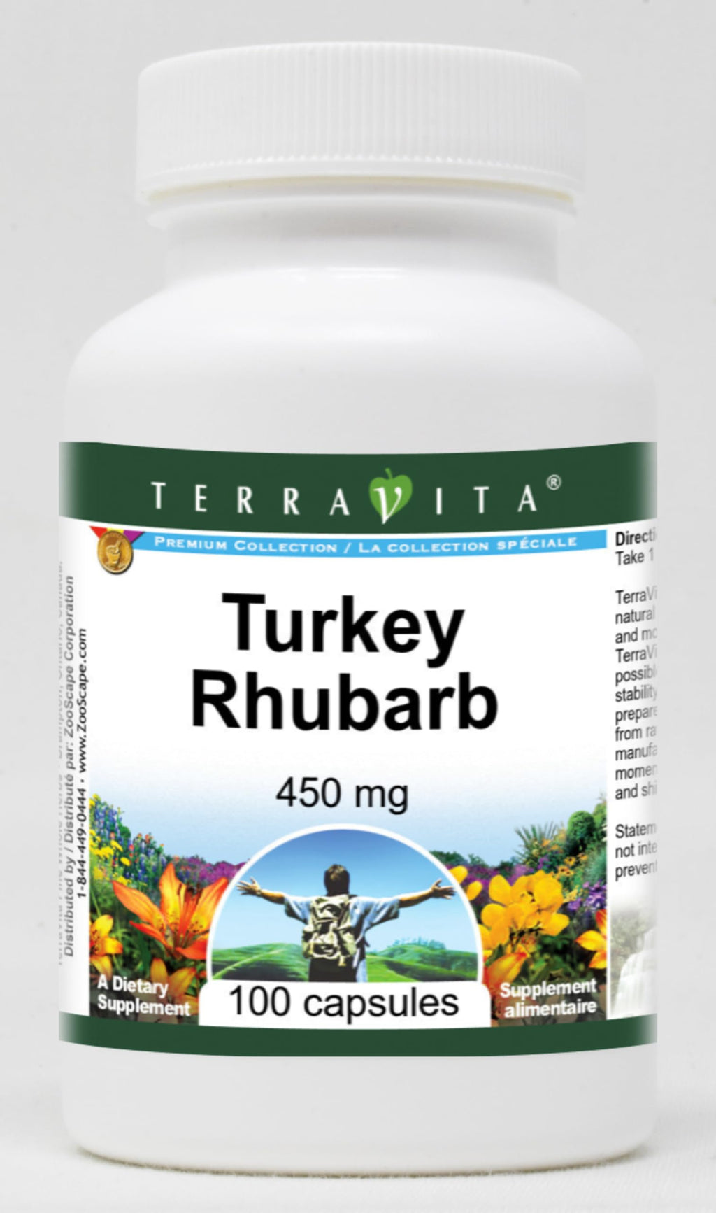 Terravita Turkey Rhubarb 450 mg - 100 Capsules