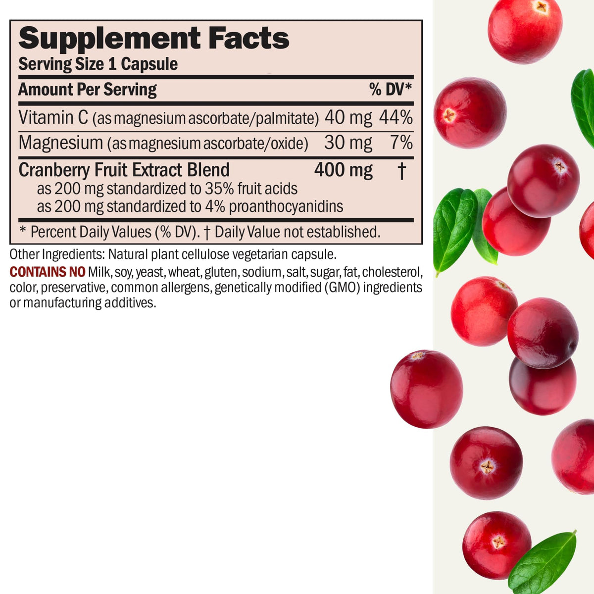 ANDREW LESSMAN Cranberry Benefits - Capsules - Supports Bladder