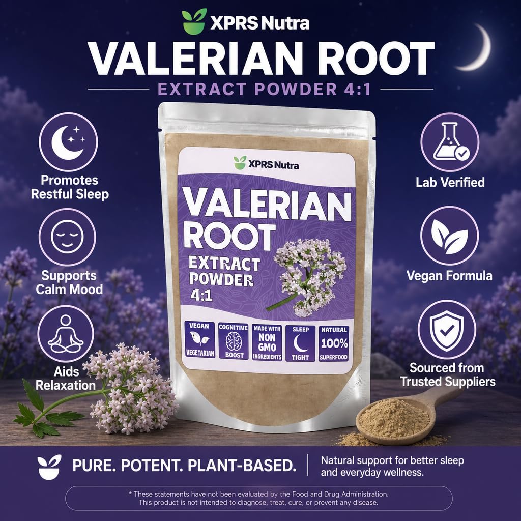 XPRS Nutra Valerian Root Extract Powder 4:1 - 4 Ounce - image 2