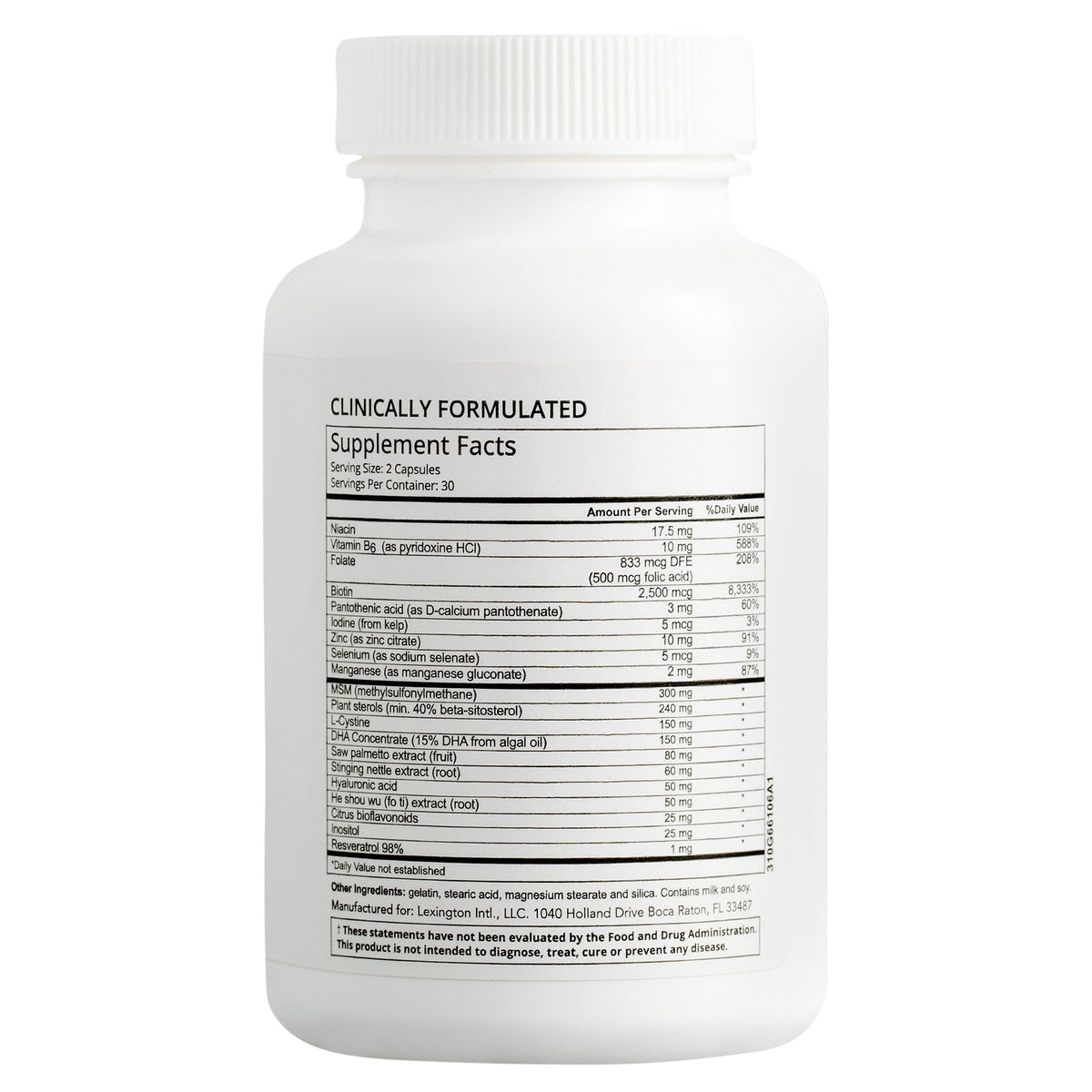 Hairmax Hair, Skin & Nails Dietary Supplement Biotin - 60 Capsules - image 4