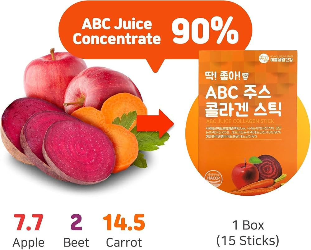 Mippeum ABC Juice Collagen Jelly Stick with Fish Collagen - 15 Sticks - image 6