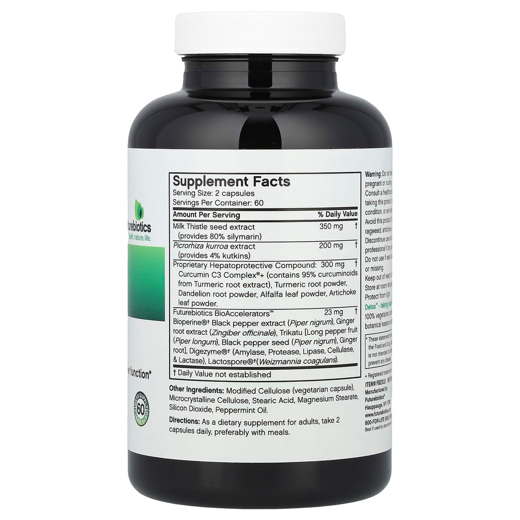Futurebiotics Detox Liver Support - 120 Vegetarian Capsules - image 2