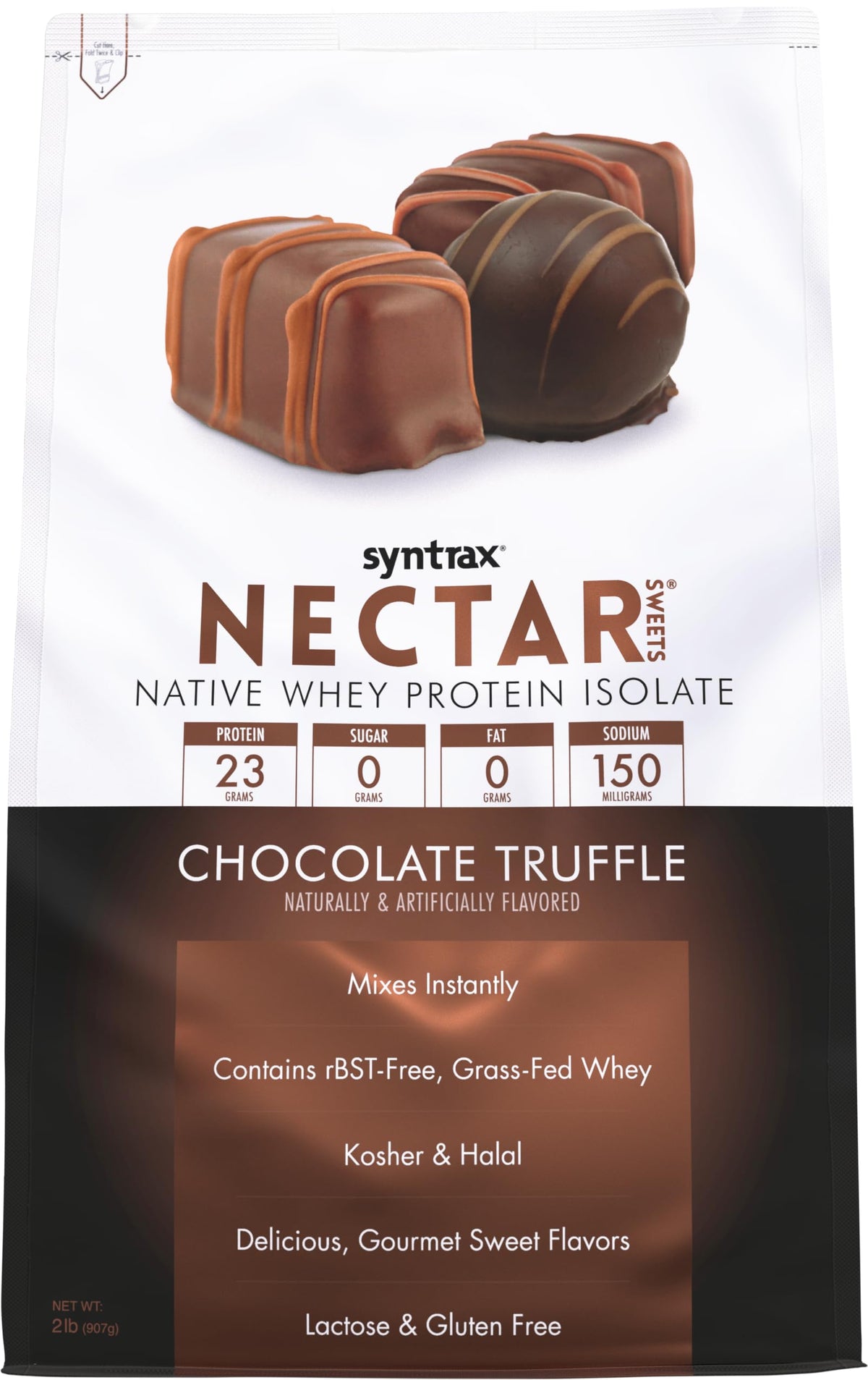 Syntrax Nectar Sweets Chocolate Truffle Whey Protein Powder - 2 Pounds