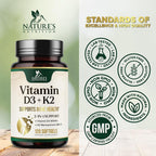 Nature's Nutrition Vitamin D3 4000 IU 100mcg Per Serving - Extra