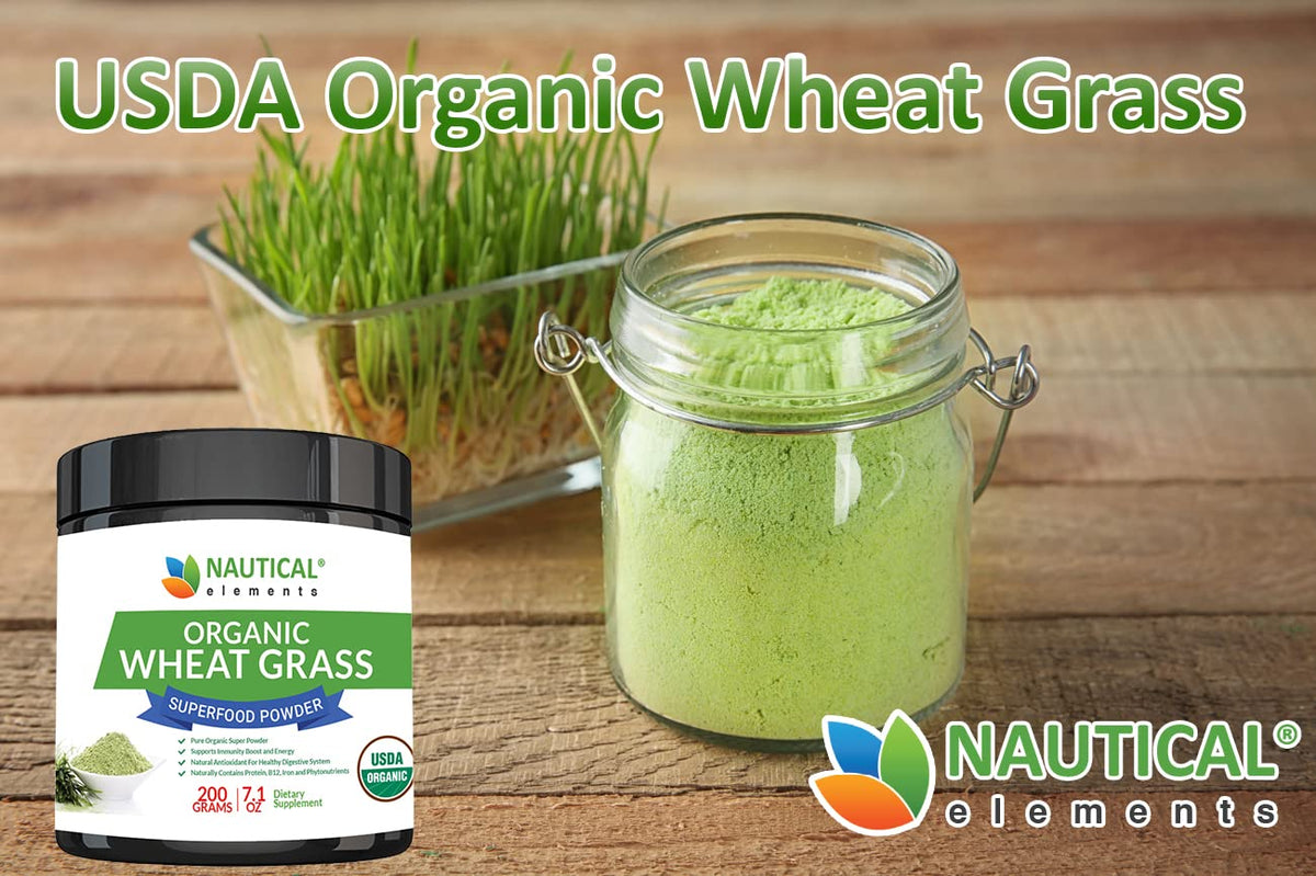 Nautical Elements Wheatgrass Powder USDA Organic - 200g - image 6