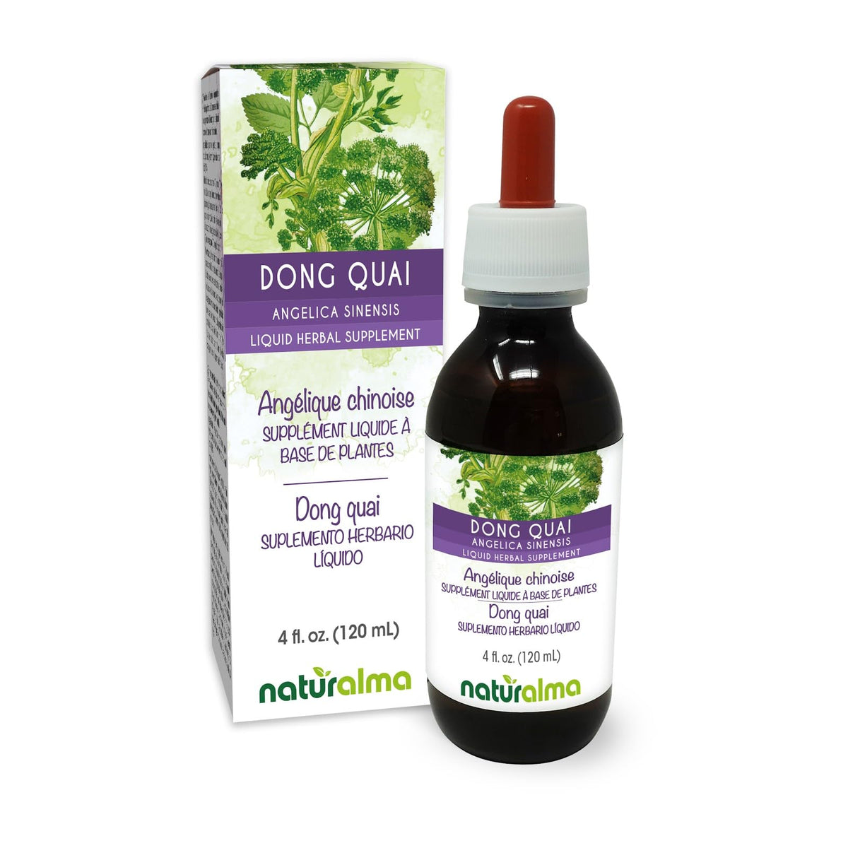 Naturalma Dong Quai Female Ginseng Root Tincture - 4 fl oz