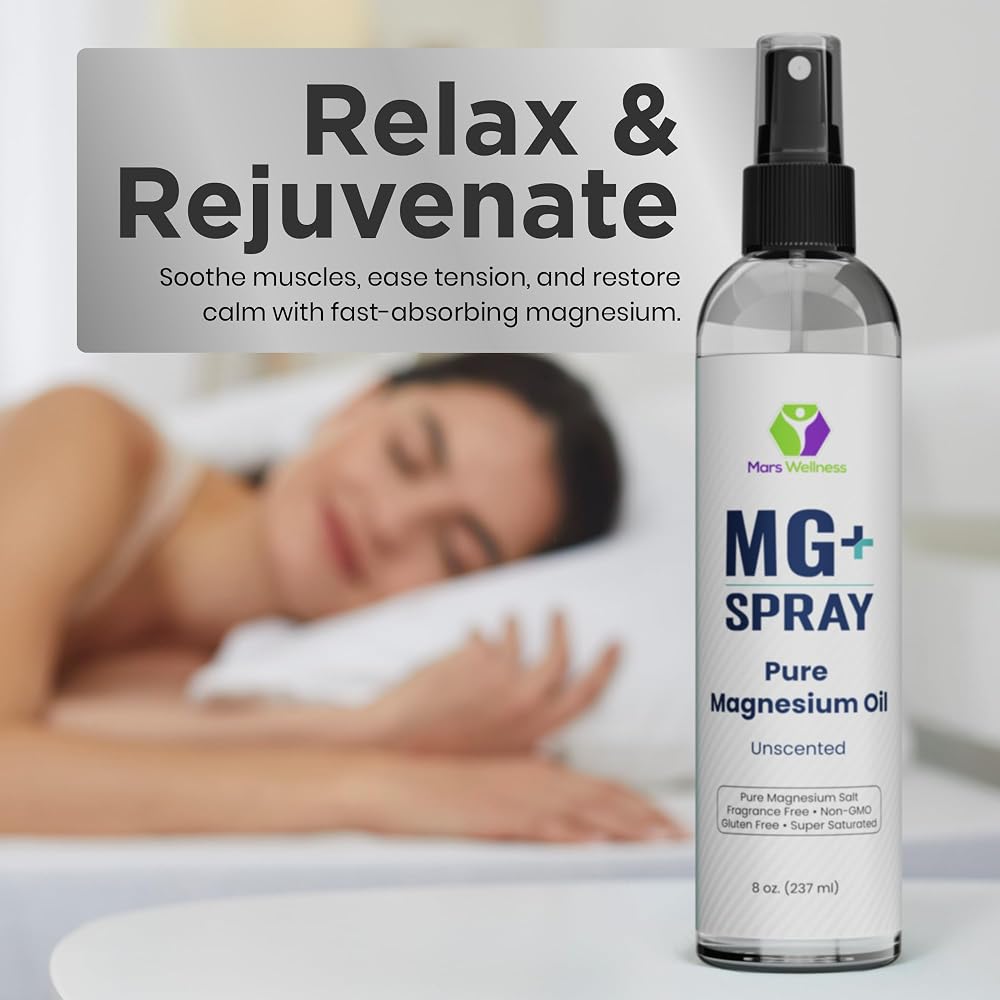 MARS WELLNESS MG+ Topical Magnesium Spray - 8 oz - image 7
