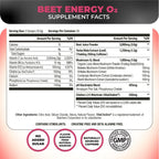 Nutrology Beet Energy O2 Pre Workout Powder Passion Fruit - 30 Servings - image 3