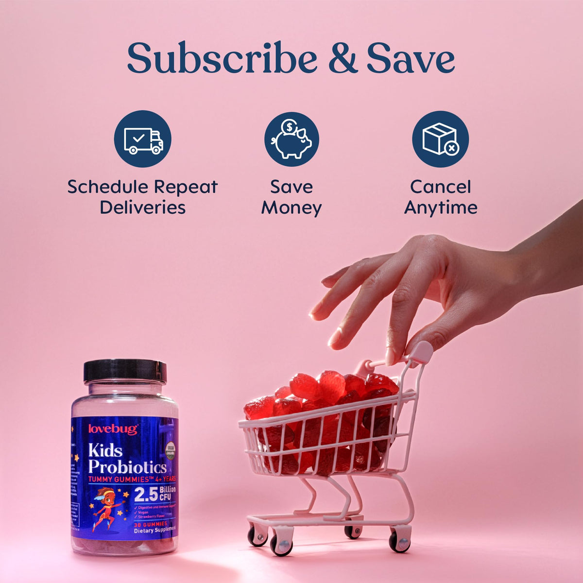 LOVEBUG Kids Probiotic Gummies