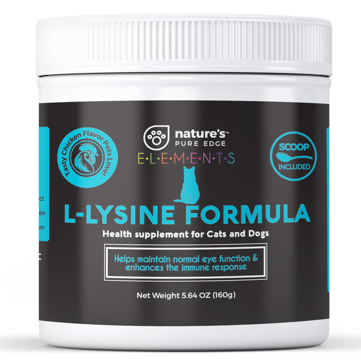 Nature's Pure Edge L-Lysine Powder for Cats - 125 Grams