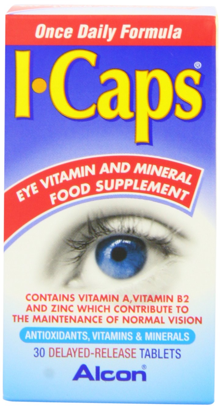 ICaps Lutein and Zeaxanthin Eye Health Support - 30 Tablets