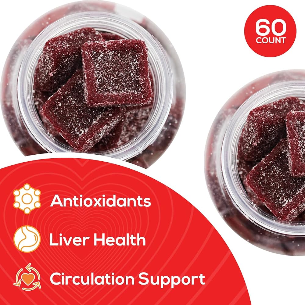 Safer Products Beets Gummies Heart & Cardiovascular Support - 120 Count - image 3