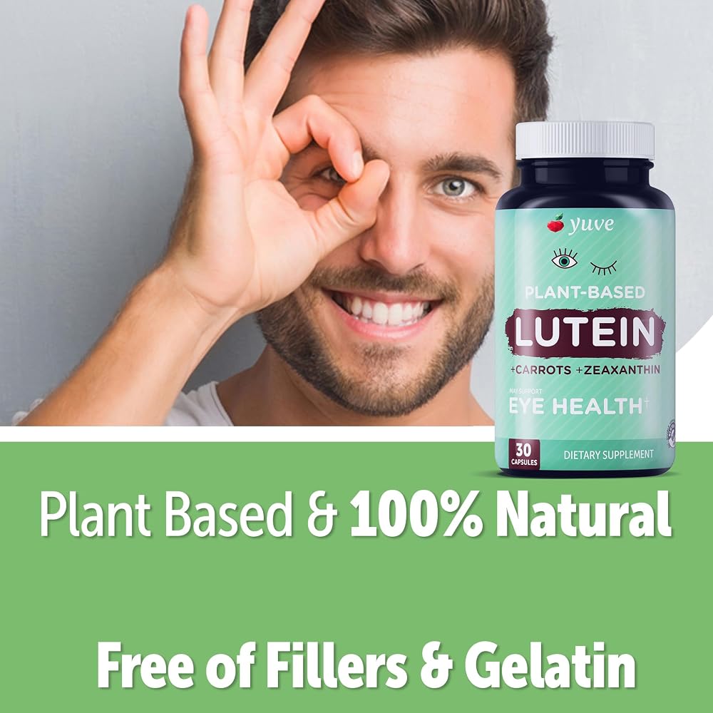 Yuve Lutein & Zeaxanthin 20mg Eye Health Supplement - 30 Vegan Capsules - image 4
