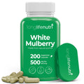 LongLifeNutri White Mulberry Leaf Extract 500mg - 200 Vegetarian Capsules