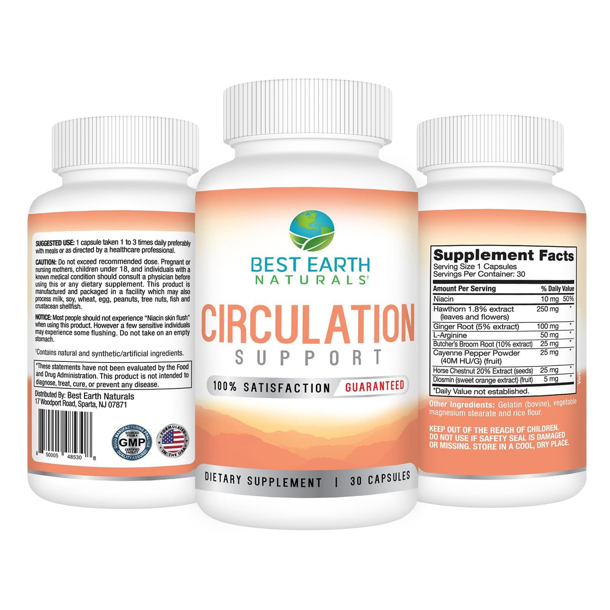 Best Earth Naturals Circulation Supplement - 30 Capsules - image 2