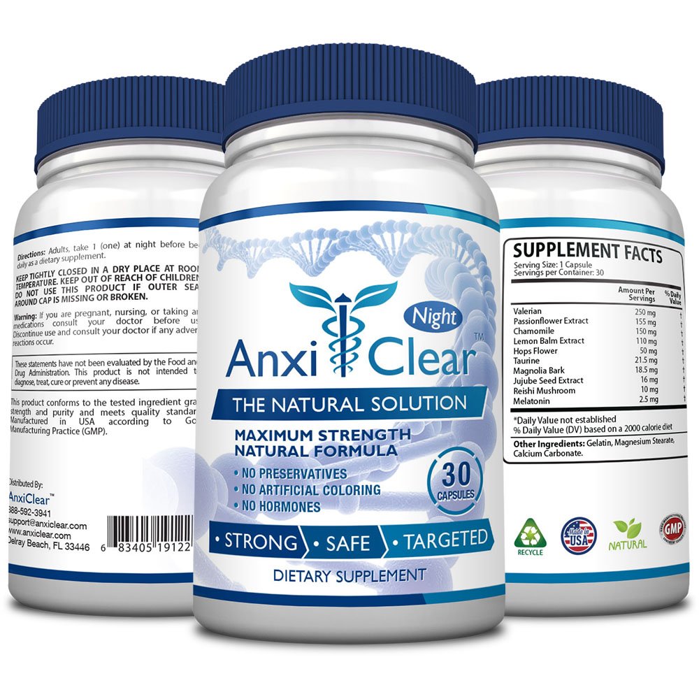 AnxiClear Consumer Health Night - Boosts Mood