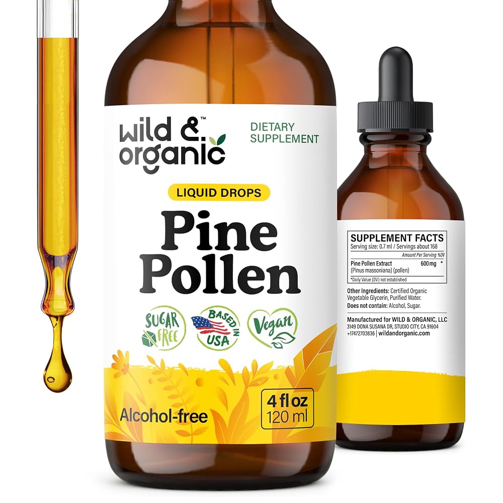 Wild & Organic Pine Pollen Tincture - 4 fl oz
