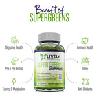 Lively Vigor Super Greens Gummies Multivitamin - 60 Gummies - image 4