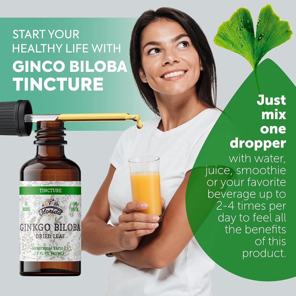 Florida Herbs Ginkgo Biloba Tincture Organic Extract - 2 Fl Oz - image 4