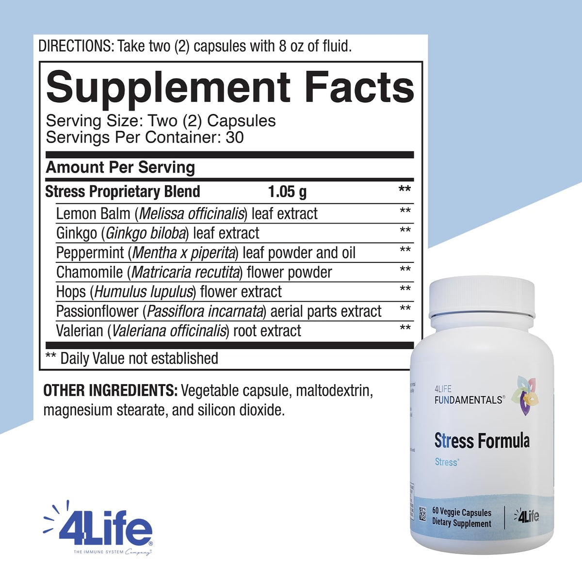 4Life Stress Formula Sleep Support with Lemon Balm Valerian - 60 Capsules - image 4