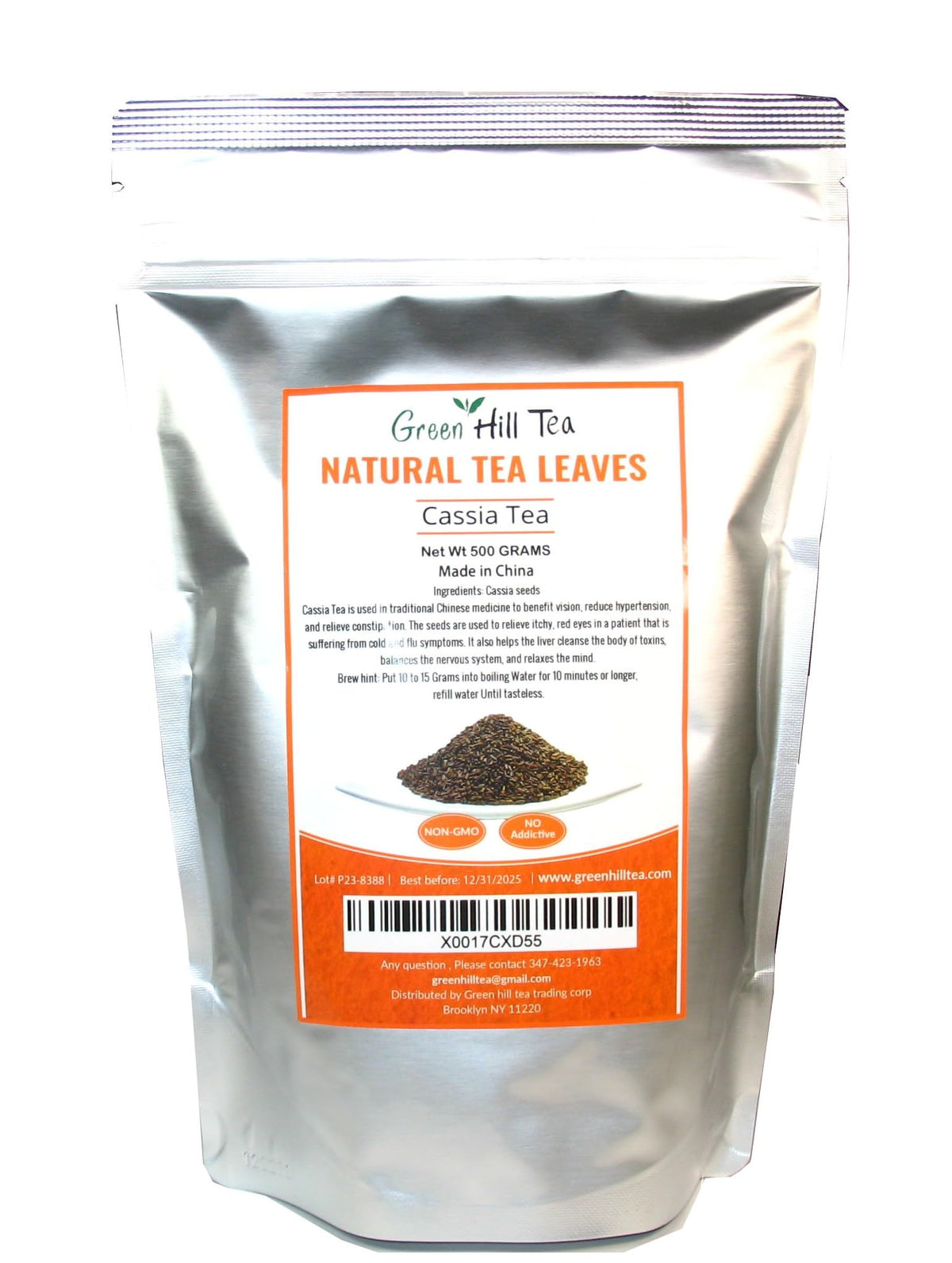 Greenhilltea Green Hill Cassia Tea Loose Leaf Herbal Tea - 500g - image 2