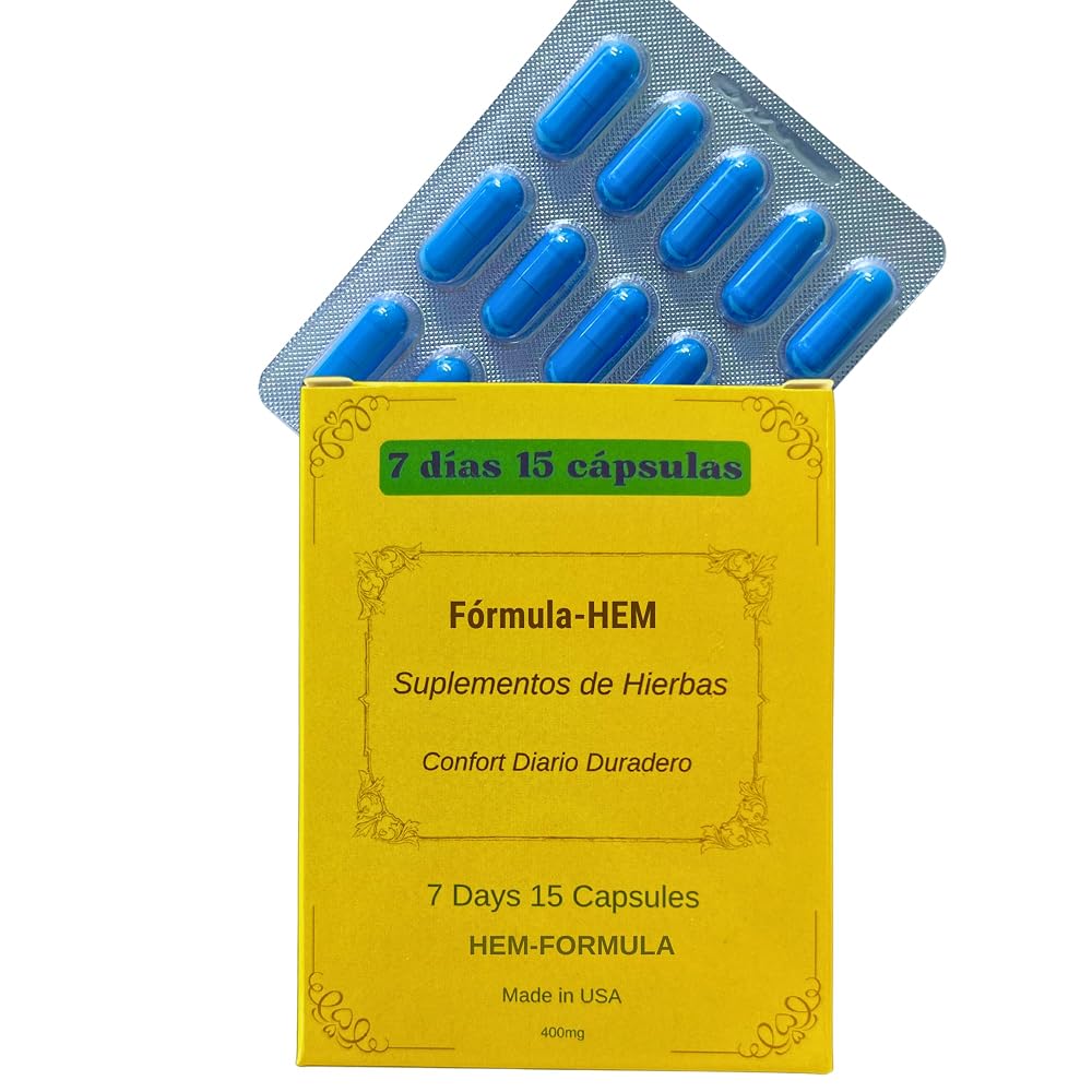 Generic 7 Days 15 Capsules Herbal Hemorrhoid Detox Formula