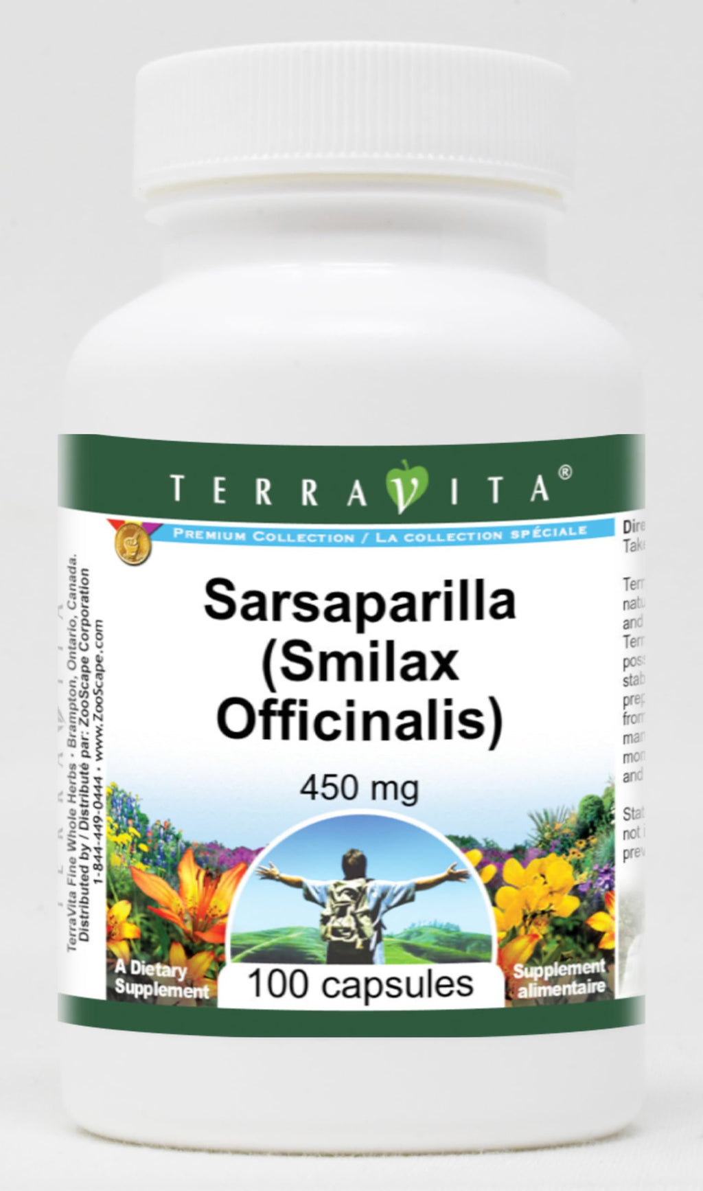 Terravita Sarsaparilla 450 mg - 100 Capsules