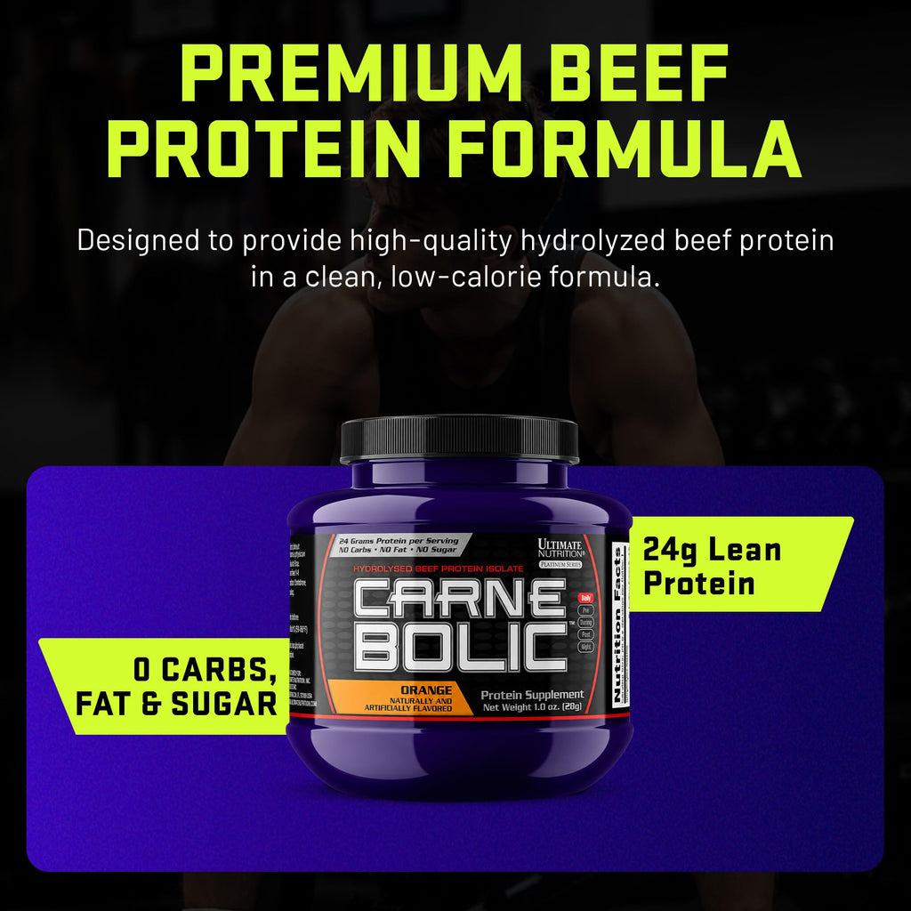 Ultimate Nutrition CarneBOLIC Beef Protein Isolate, Sample Pack
