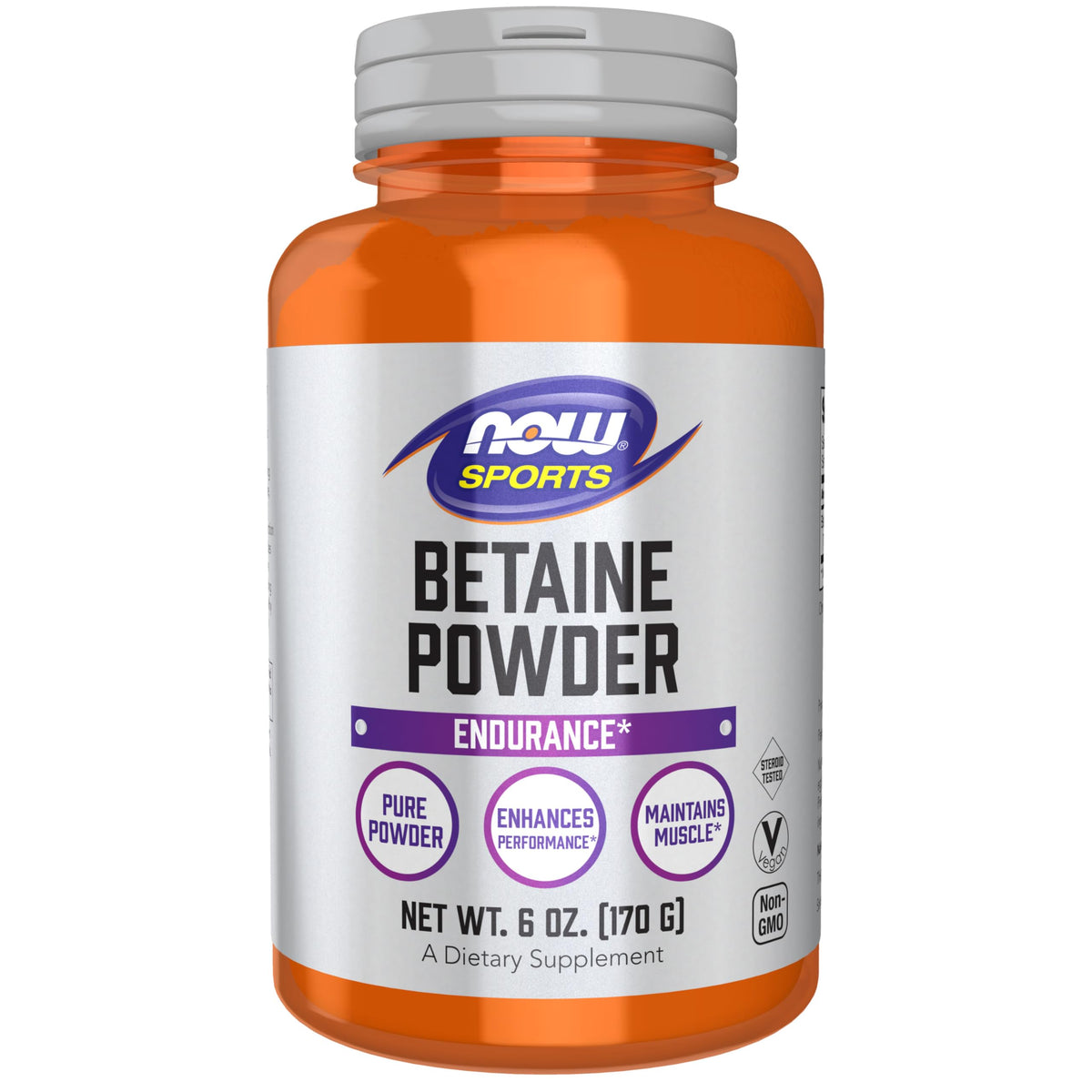 NOW Sports Betaine TMG Powder for Performance - 6 oz