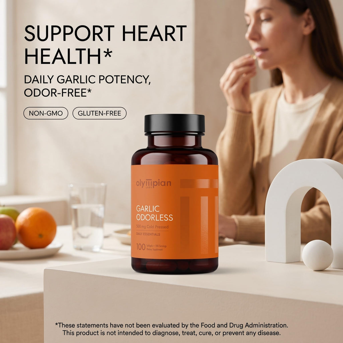 Olympian Labs Odorless Garlic Softgel - 100 Softgels - image 4