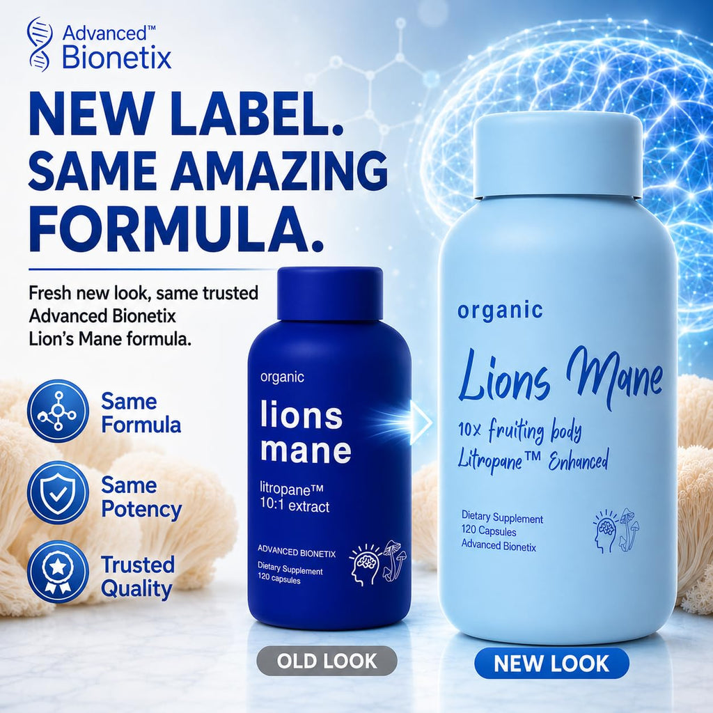 Advanced Bionetix Organic Lion's Mane Supplement - 120 Capsules - image 9