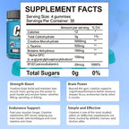 BetterFitness Creatine Gummies 5G Muscle Growth - 120 Count - image 6
