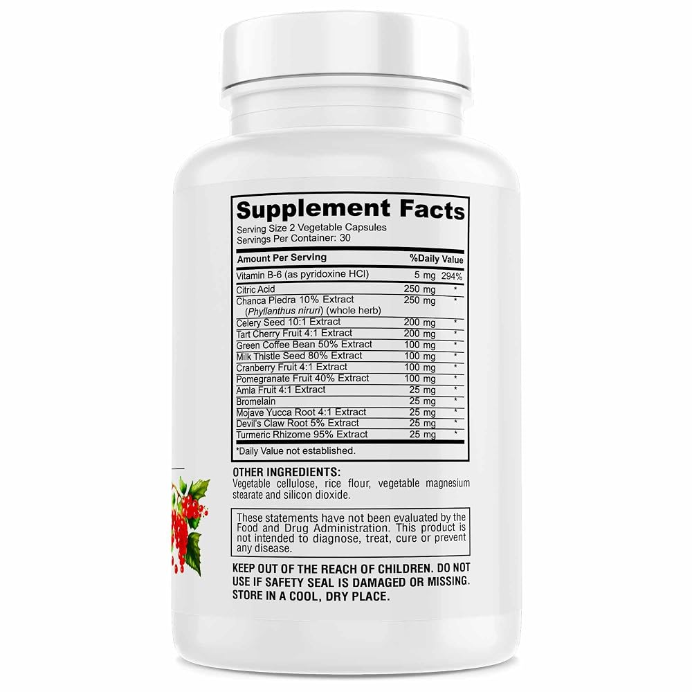 Genius Herbals Uric Acid Cleanse - 60 Capsules - image 2