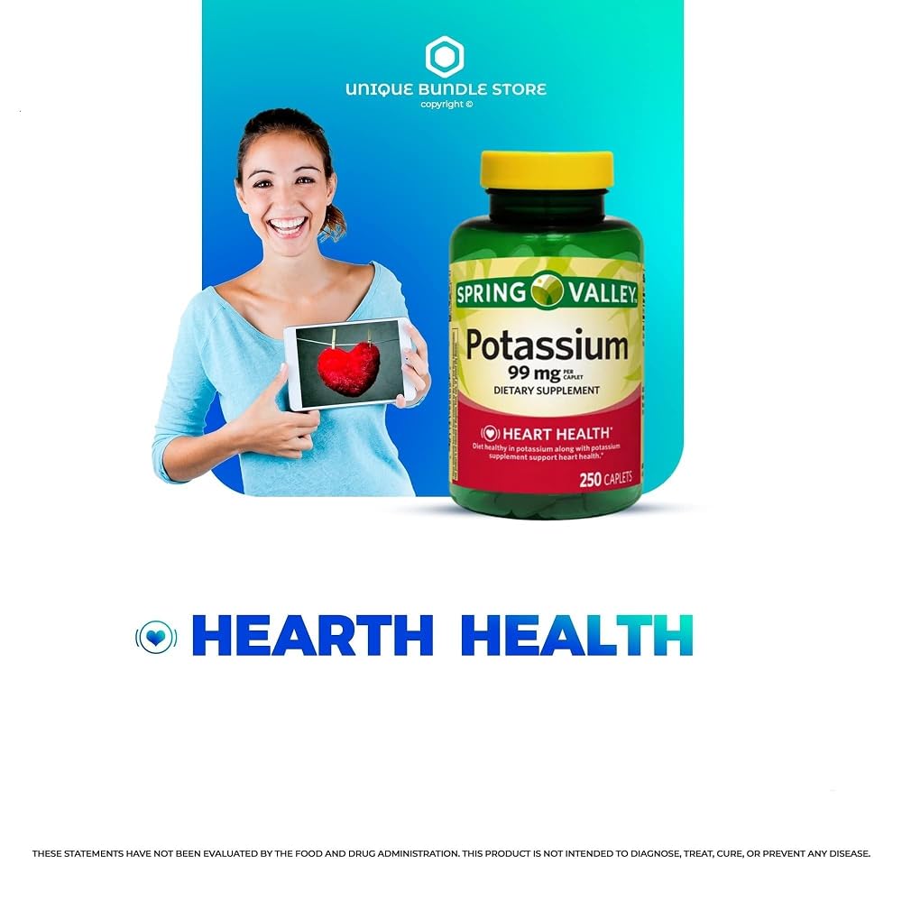 Unique Bundle Potassium Supplement 99 mg