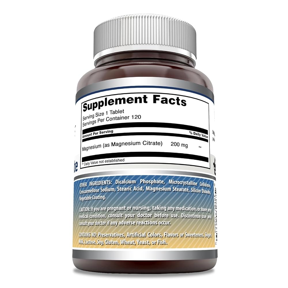 Amazing Nutrition Magnesium Citrate 200 mg - 120 Tablets - image 6