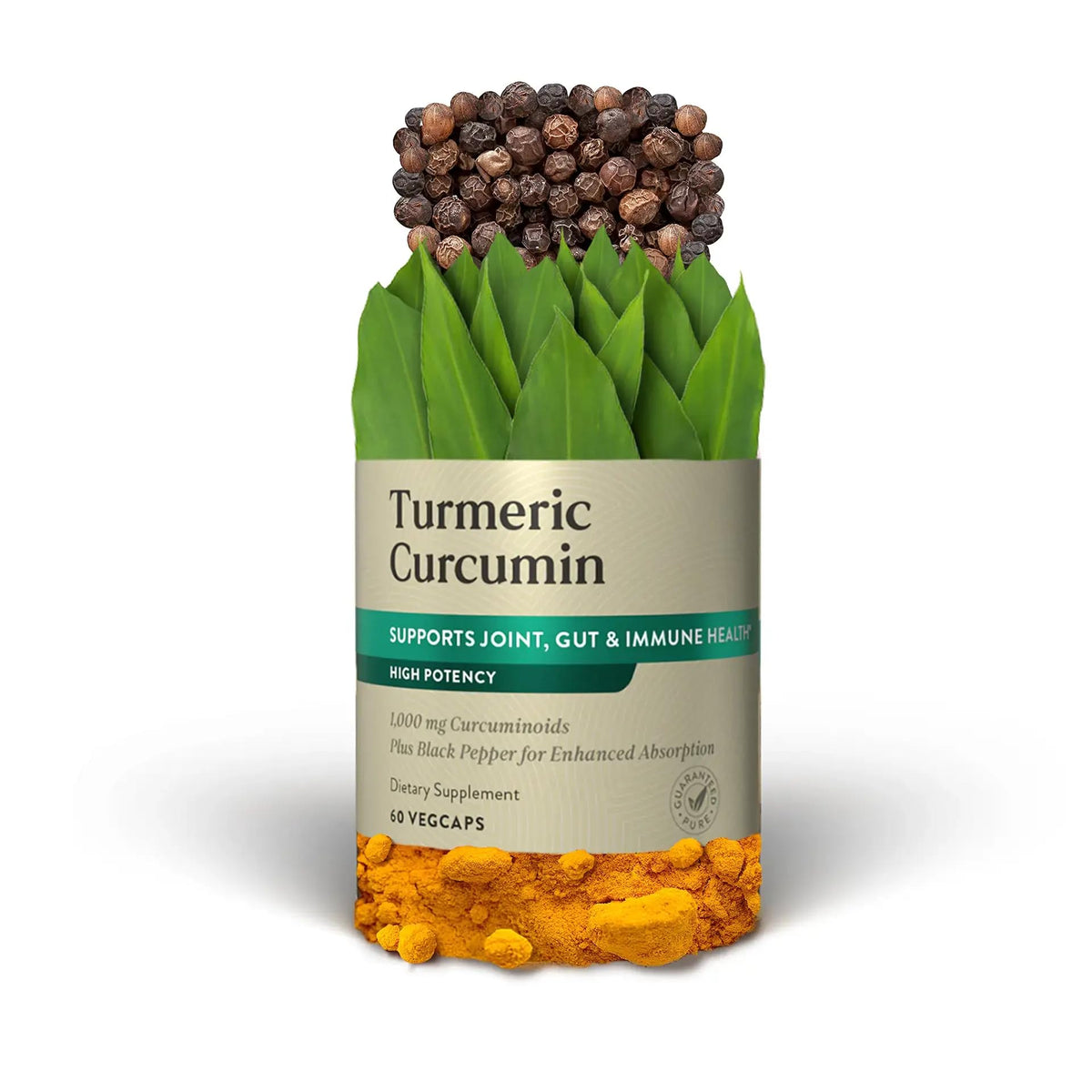 Nature's Sunshine Turmeric Curcumin - 60 Vegetarian Capsules - image 4